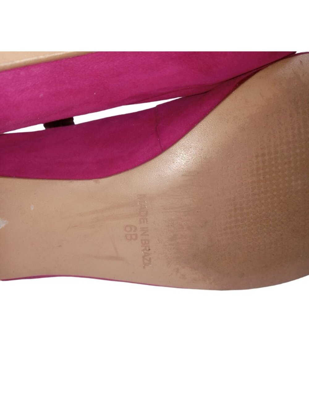 Anthropologie Jasper Jeera Womens Pink Pumps Shoes Size 6 Gilen Suede Chunky Br - Picture 11 of 13